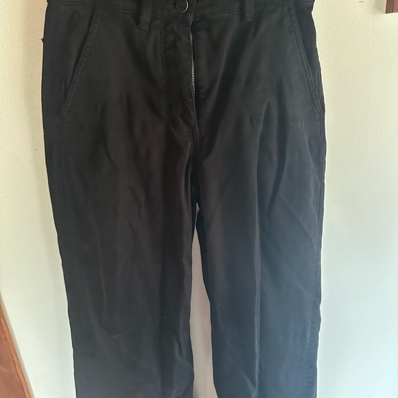 Everlane Wide Leg Crop Pant Black Size 6 - Picture 4 of 4